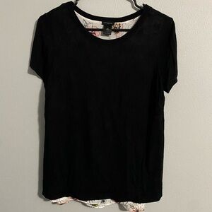 Black Short Sleeve Top